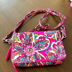 Vera Bradley purse. May be worn with short or long strap or wristlet.